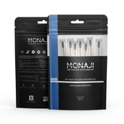 فرشاة أسنان Monaji جاهزة الاستخدام - خيزران طبيعي | علبة 10 فرش | Monaji Prepasted Bamboo Toothbrush | Pack of 10 | صورة المنتج 1 / Product image 1