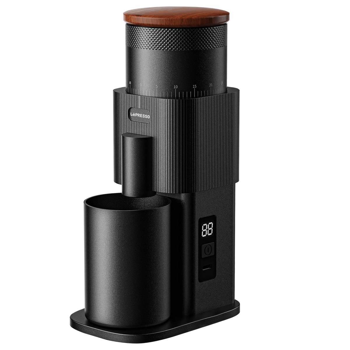 LePresso Pressione Rechargeable Coffee Bean Grinder Black – image 11