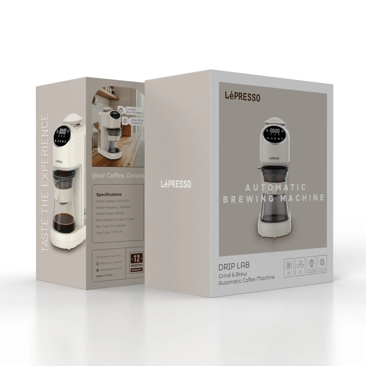 LePresso Drip Lab Grind Brew Automatic Coffee Machine Beige – image 9