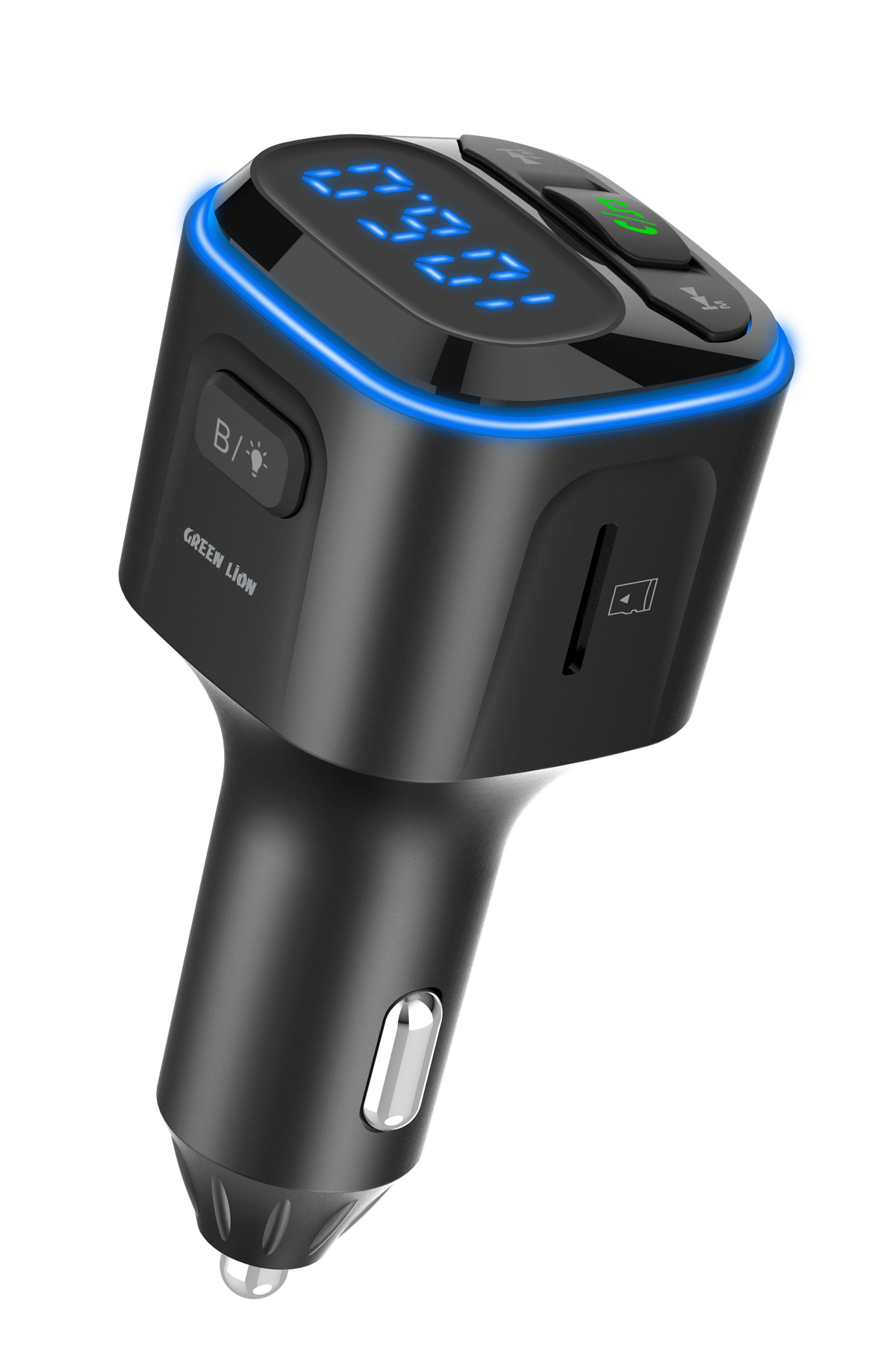 Green Lion Fm Transmitter Dual Port Car Charger Black – image 7