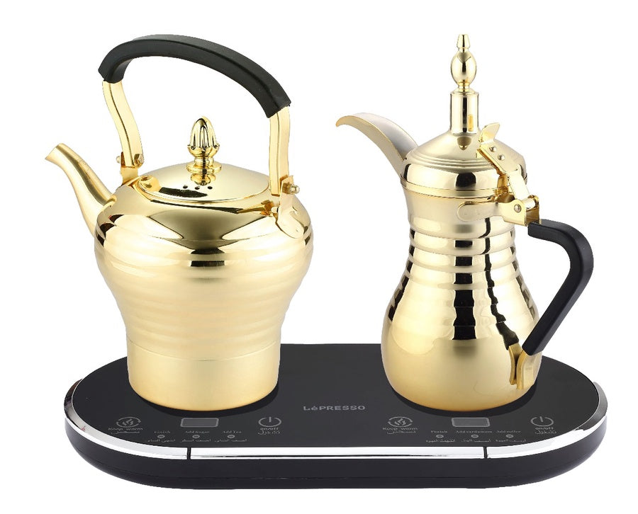جهاز تحضير القهوة والشاي المزدوج - إبريقان في جهاز واحد | Dual Coffee and Tea Maker - Two Pots in One Device | صورة المنتج 2 / Product image 2
