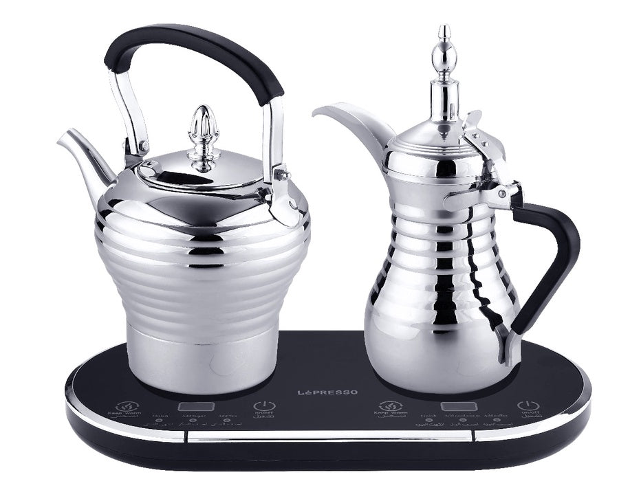 جهاز تحضير القهوة والشاي المزدوج - إبريقان في جهاز واحد | Dual Coffee and Tea Maker - Two Pots in One Device | صورة المنتج 1 / Product image 1