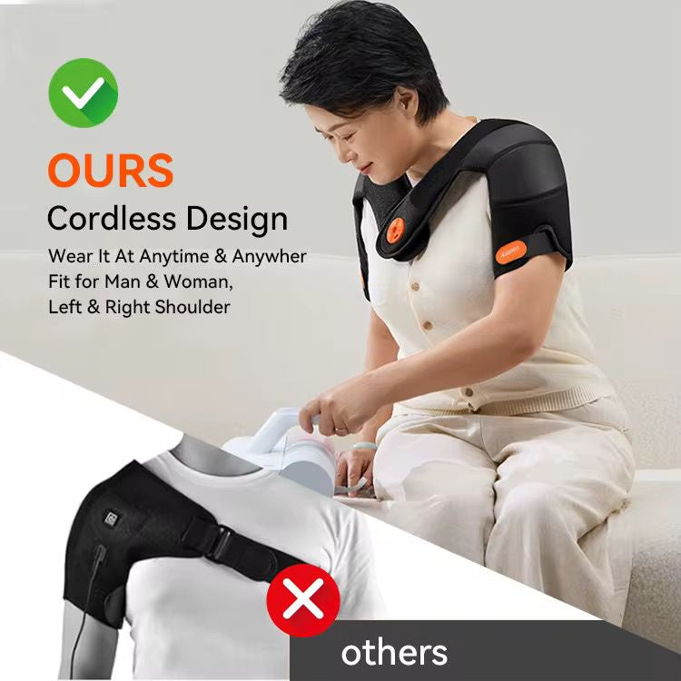 جهاز مساج الكتف اللاسلكي مع حرارة - علاج عميق وتخفيف فوري للألم | Wireless shoulder massager with heat - deep therapy and immediate pain relief | صورة المنتج 6 / Product image 6