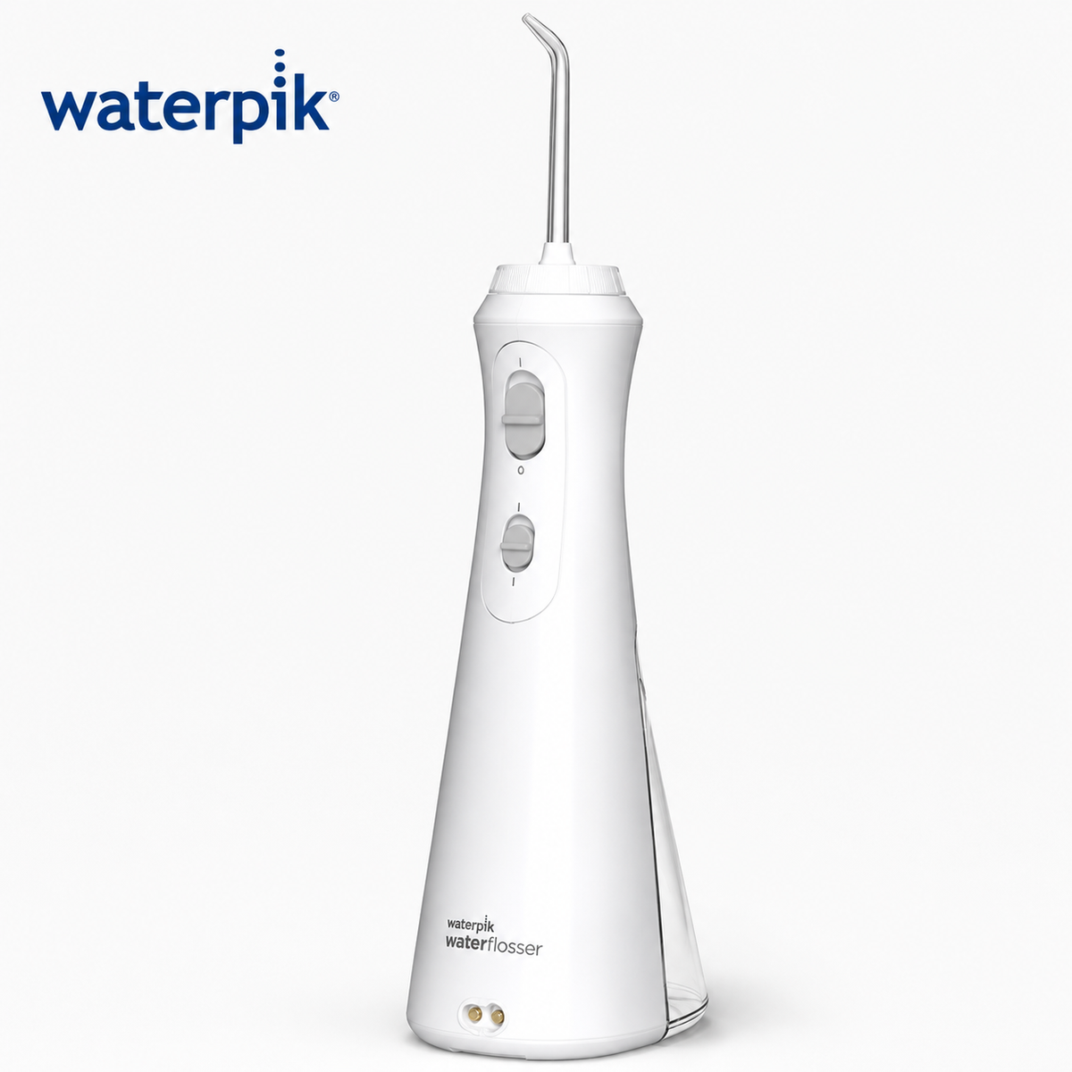 خيط مائي لاسلكي كوردلس بلس - أبيض | Waterpik Cordless Plus Water Flosser White – WP450ME | صورة المنتج 1 / Product image 1