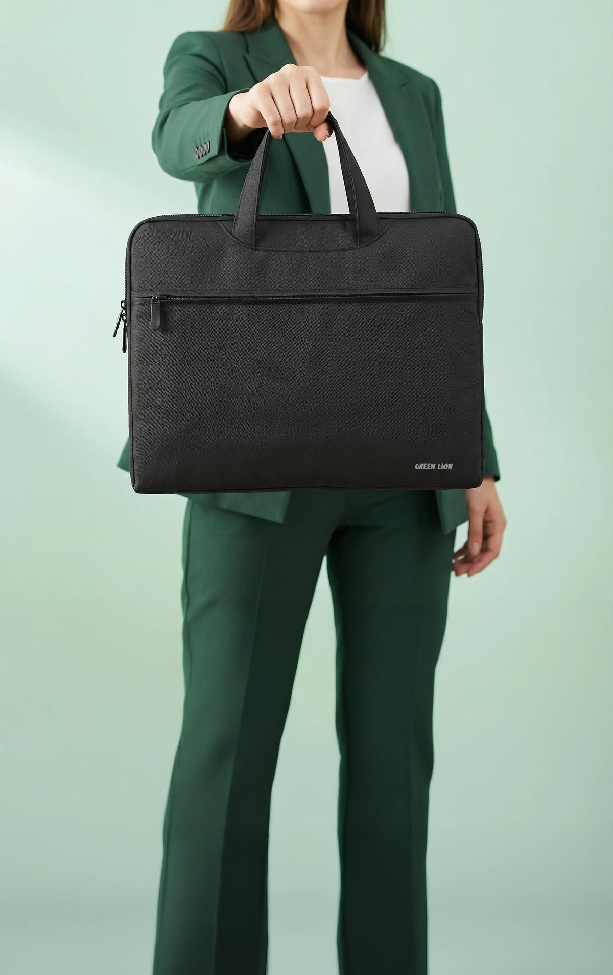 Green Lion Slim Guard 15 6 Laptop Sleeve Bag Black – image 3