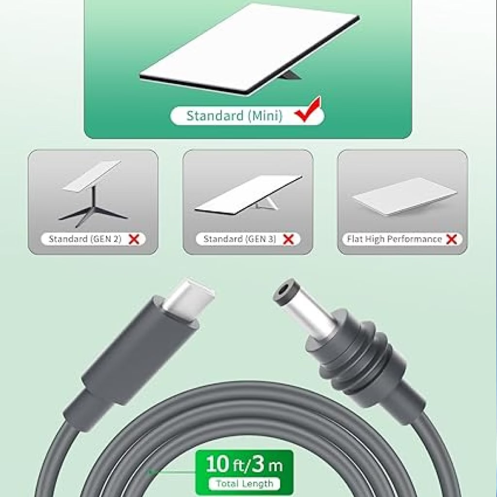 كابل ستارلينك ميني USB-C إلى تيار مستمر 100 واط (5 متر) | Starlink Mini USB-C to DC 100W Cable (5M) | صورة المنتج 2 / Product image 2