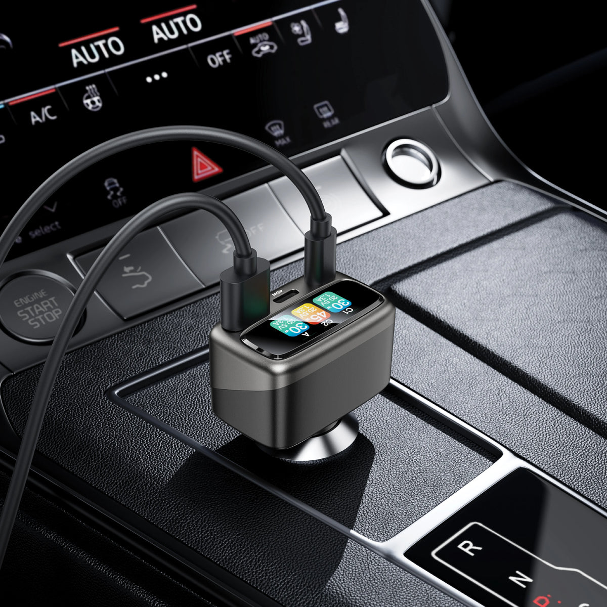 Green Lion Drive Core Tft Car Charger Gray – image 4