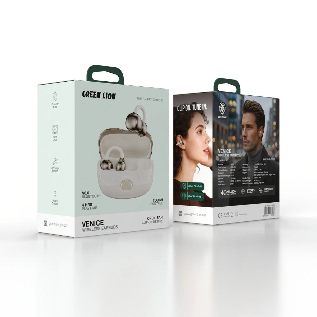 Green Lion VENICEWireless Earbuds - Beige – image 4