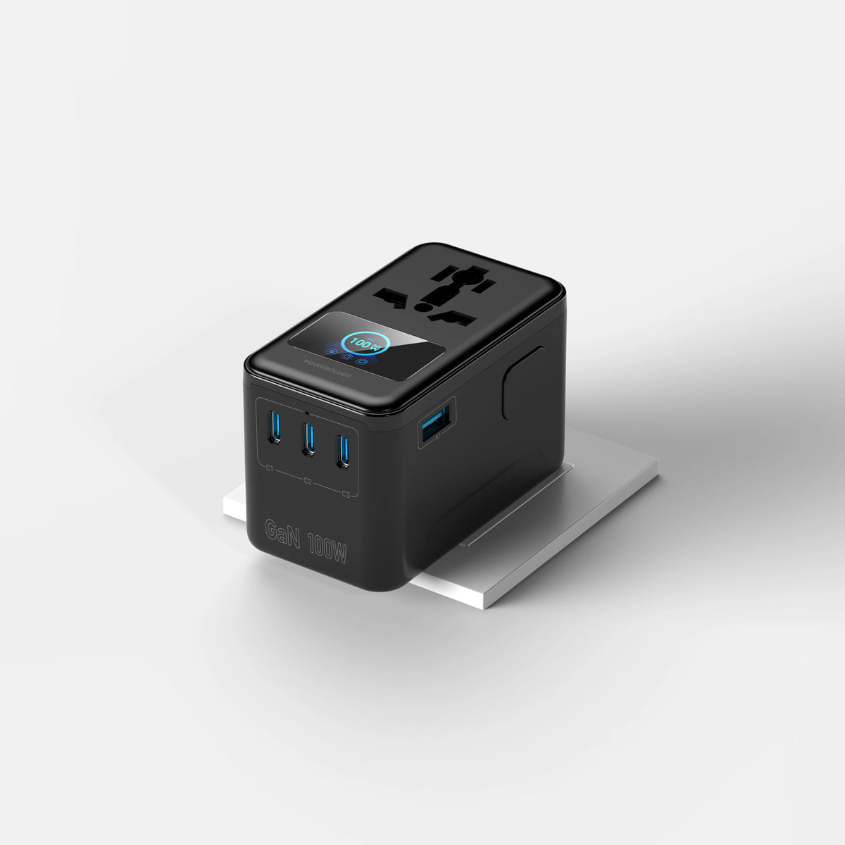 Powerology Voltvoya Gan Travel Adapter Black – image 8