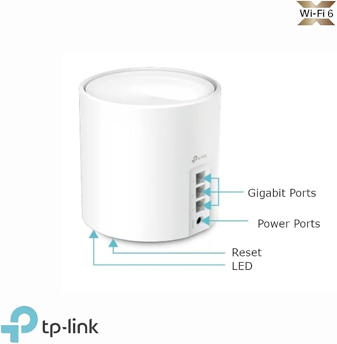 نظام شبكة واي فاي ديكو X50 طراز AX3000Mbps من تي بي-لينك، مجموعة من 3 قطع | TP-Link Deco X50(3-pack) AX3000Mbps Mesh WiFi 6 System | صورة المنتج 2 / Product image 2