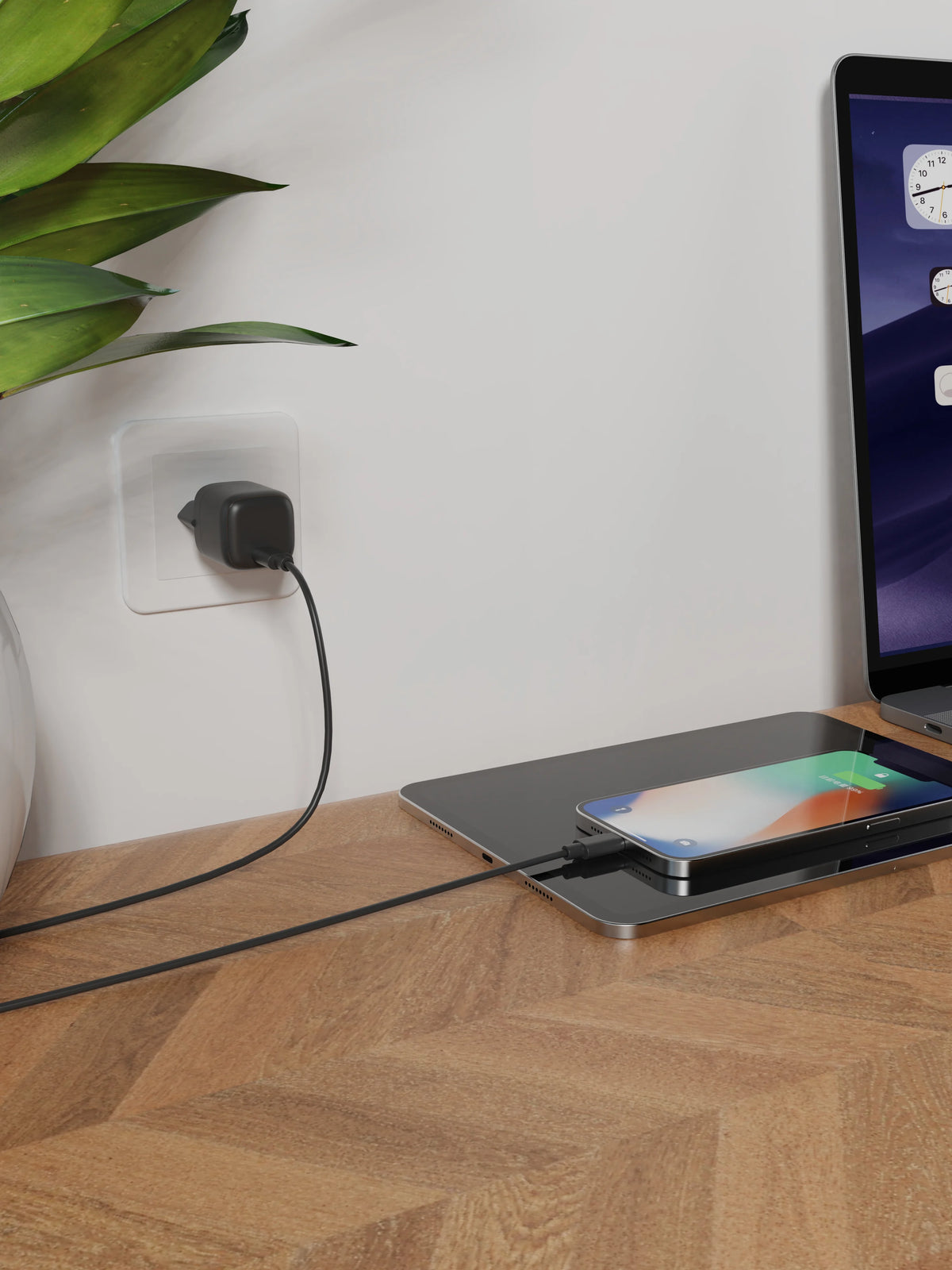 Green Lion NEXIOSingle Port Wall Charger EUPlug 20 W 1 C CTo C - Black – image 2