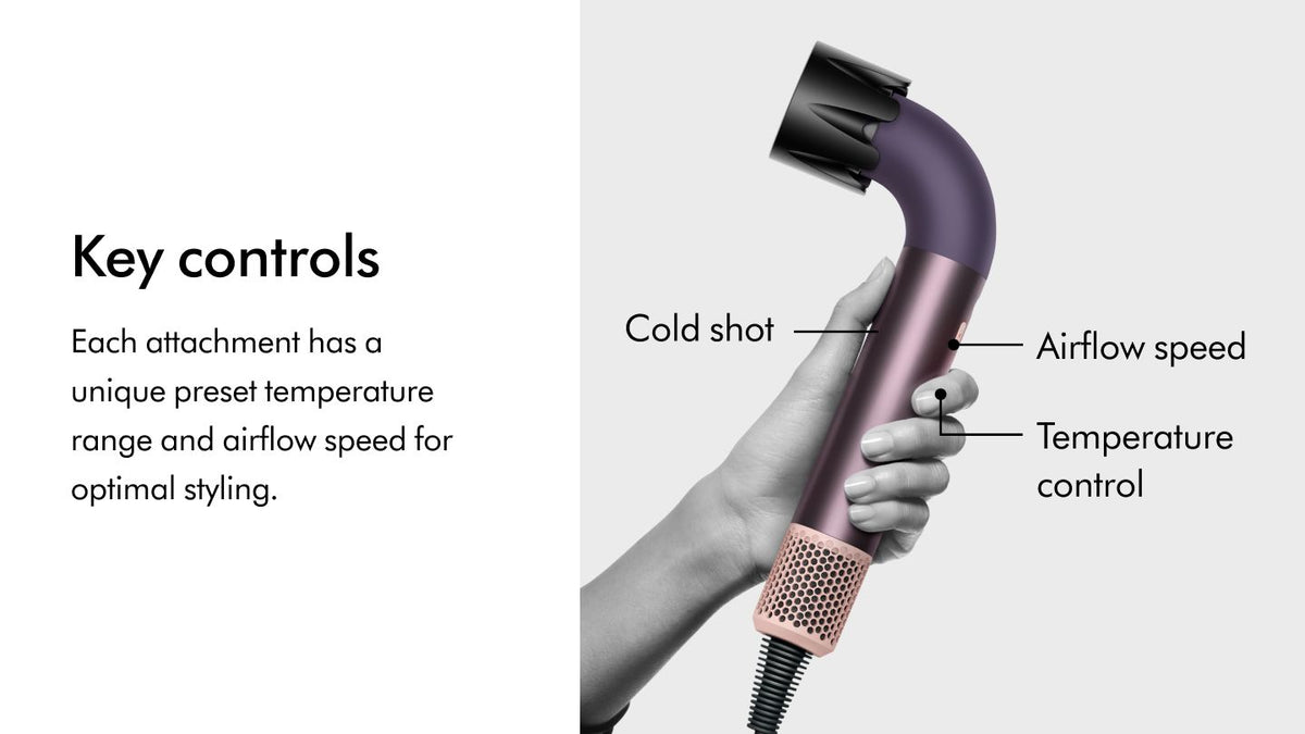 مجفف الشعر Dyson Supersonic r™ HD17 — ملحق ذكي لمجفف Supersonic r