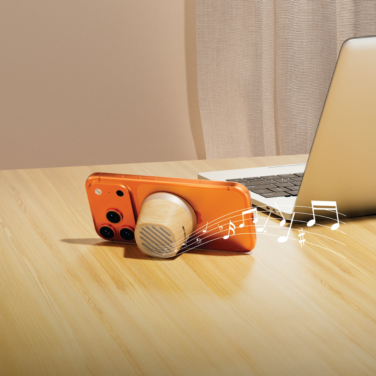 Green Lion MAGTUNEMini Speakerand Wireless Charger - Darkwood – image 3