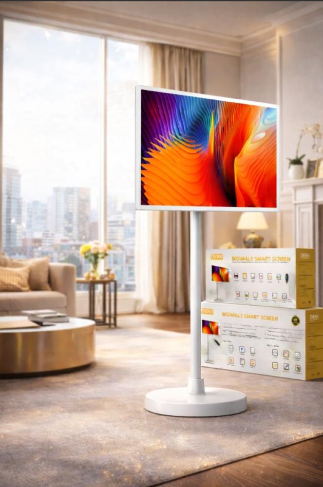 شاشة DENXالذكية 24 بوصة مع استاند ونظام أندرويد قابلة للتنقل | DENX 23-inch Smart Portable Screen with Stand and Android System | صورة المنتج 2 / Product image 2