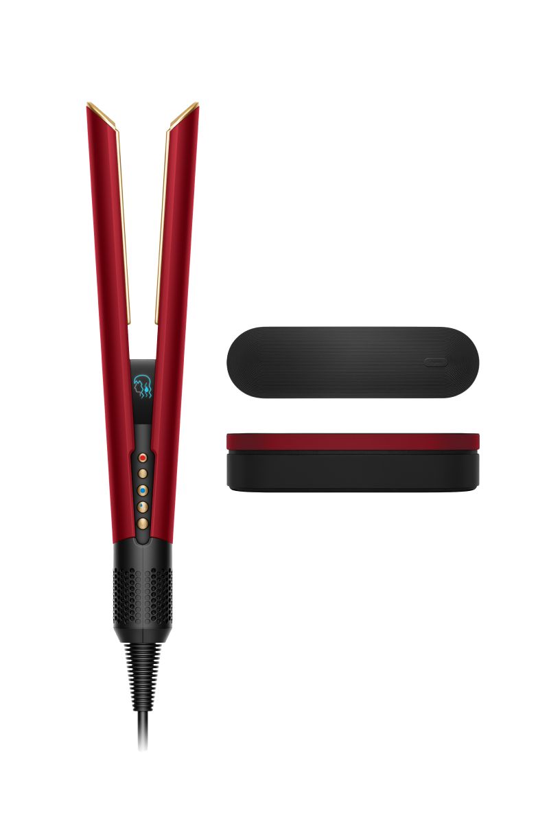 Dyson Airstrait™ HT01 Dryer and Straightener - Red Velvet/Gold