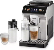 ماكينة صنع القهوة DeLonghi Eletta Explore Bean to Cup مع تقنية اللاتيه كريم الساخنة والباردة،