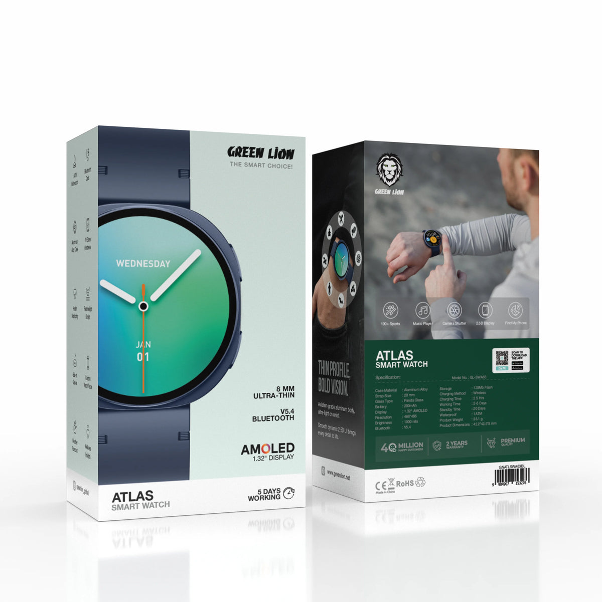 Green Lion Atlas Smart Watch - Blue – image 3