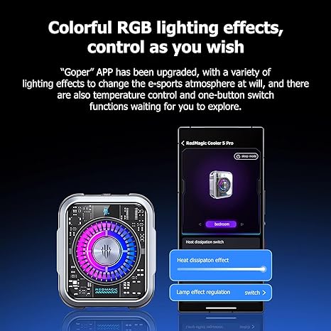 مروحة تبريد مغناطيسية لجوال ريد ماجيك Nubia RedMagic Magnetic Phone Cooler 5 Pro
