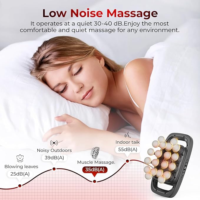 مسدس مساج 20 رأس مع 3 أوضاع و30 مستوى سرعة - أسود | Massage Gun with 20 Heads, 3 Modes, and 30 Speed Levels - Black | صورة المنتج 6 / Product image 6