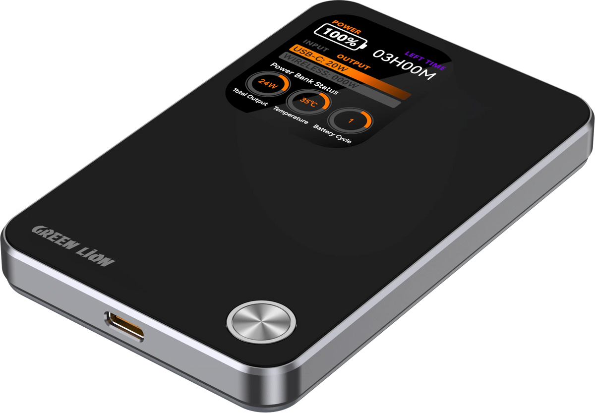 Green Lion G-Mag 3 IN 1 10000 m Ah Power Bank PD 20 W - Black – image 3