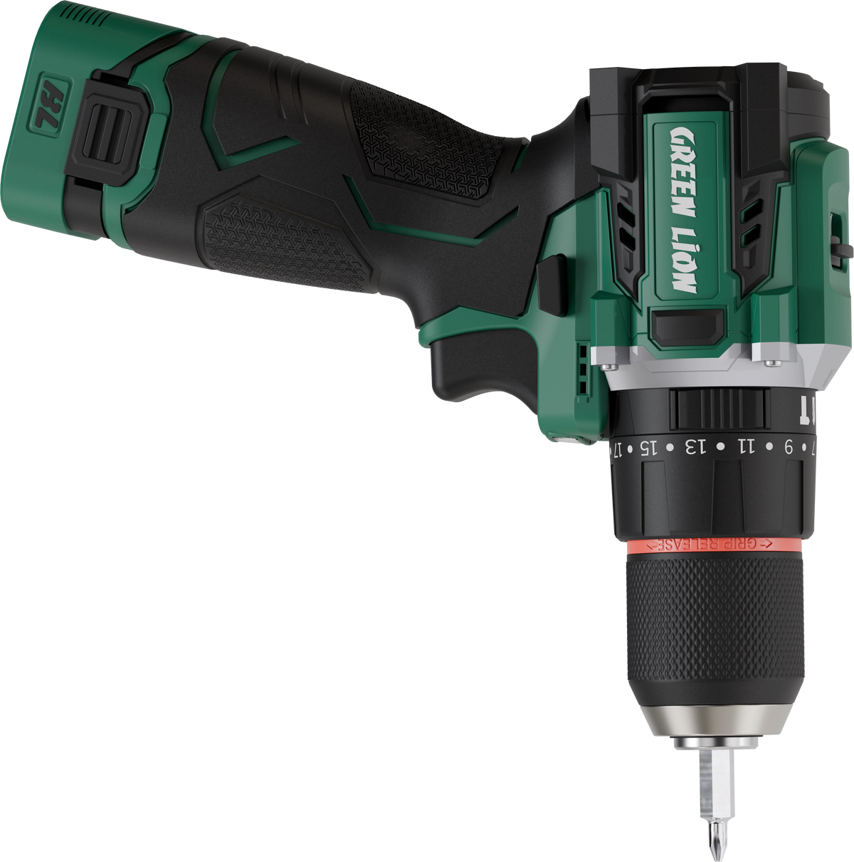 Green Lion GD-15 Pro Drive Cordless Hammer Drill 2*18 V 3.0 Ah Battery – image 9