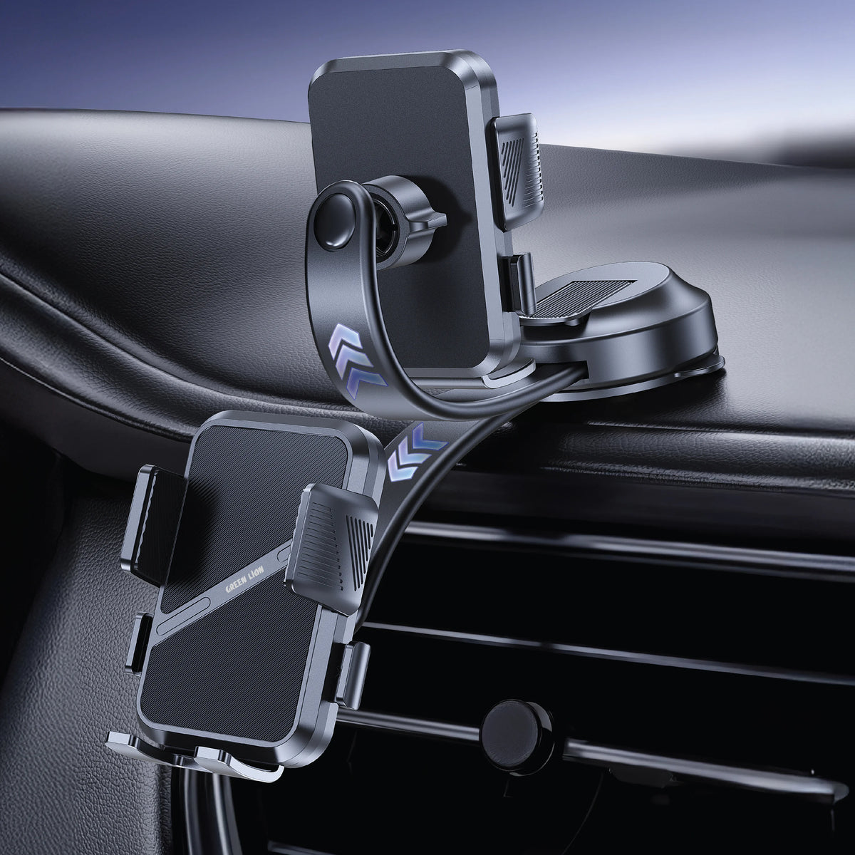Green Lion Gx 74 Suction Phone Holder Black – image 4