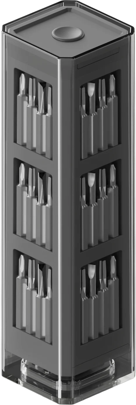 Green Lion GMS-42 Manual Screwdriver-42 Piece CR-V Bit Set - Grey – image 3