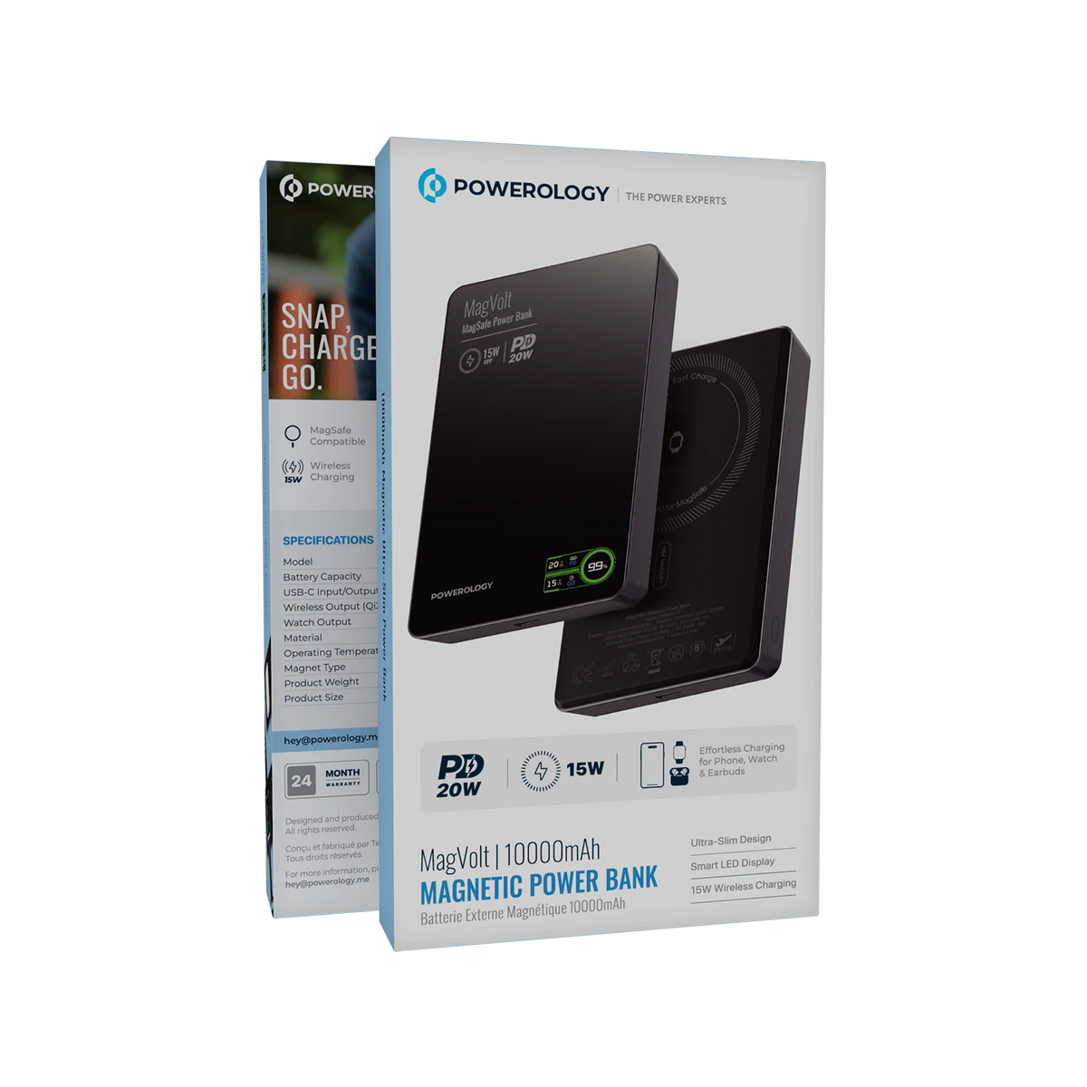 Powerology Mag Volt 10000 m Ah Magnetic Power Bank - Black – image 15