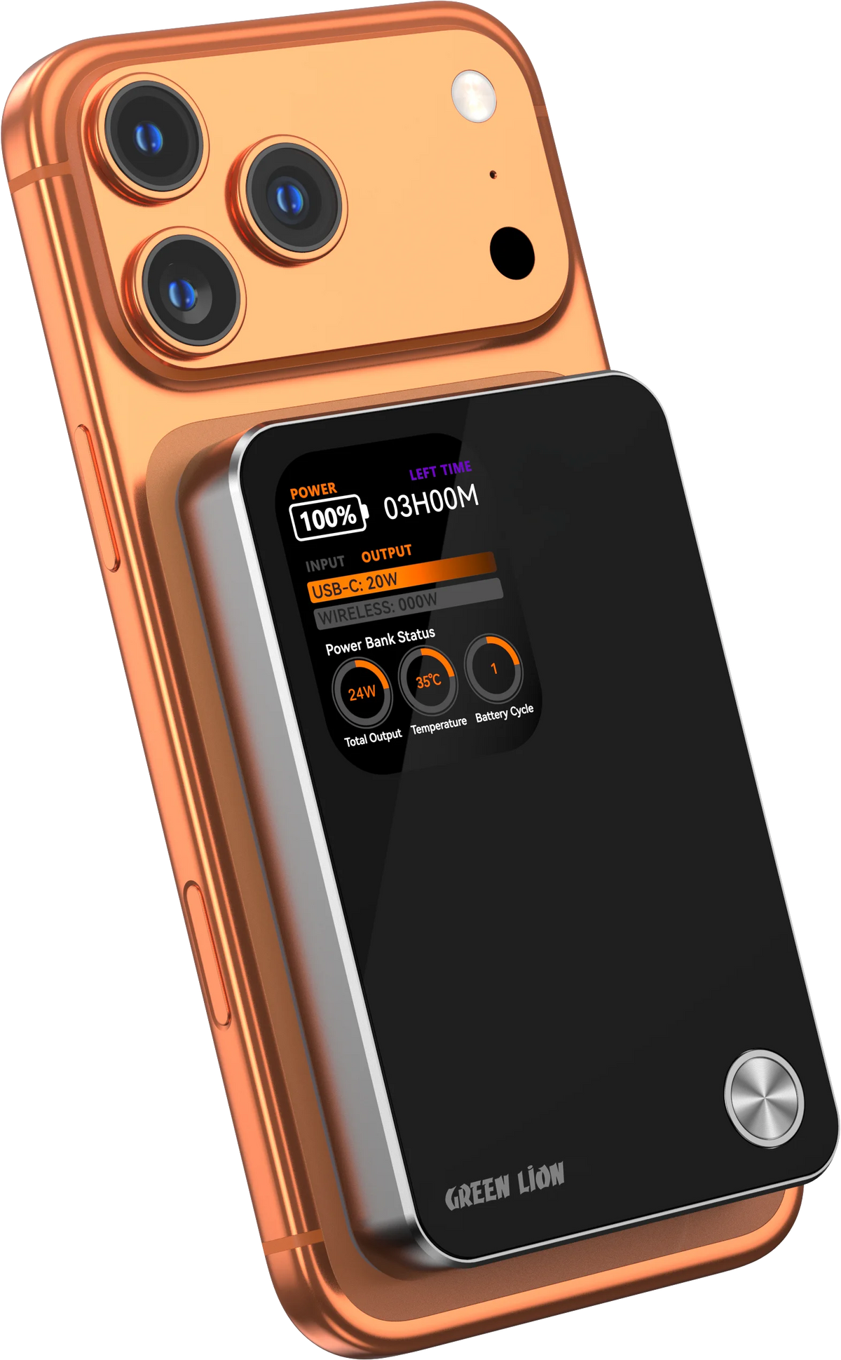 Green Lion G-Mag 3 IN 1 10000 m Ah Power Bank PD 20 W - Black – image 2