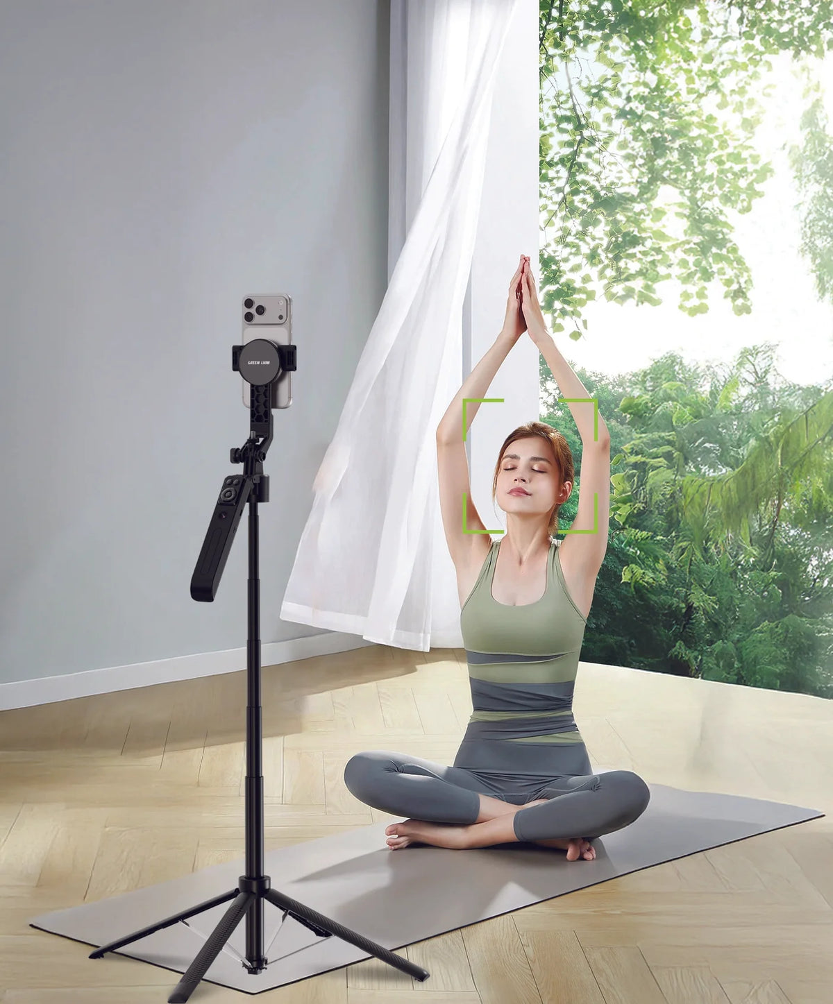 Green Lion MagSafe Ai Tripod with Auto Face Tracking Black – image 20