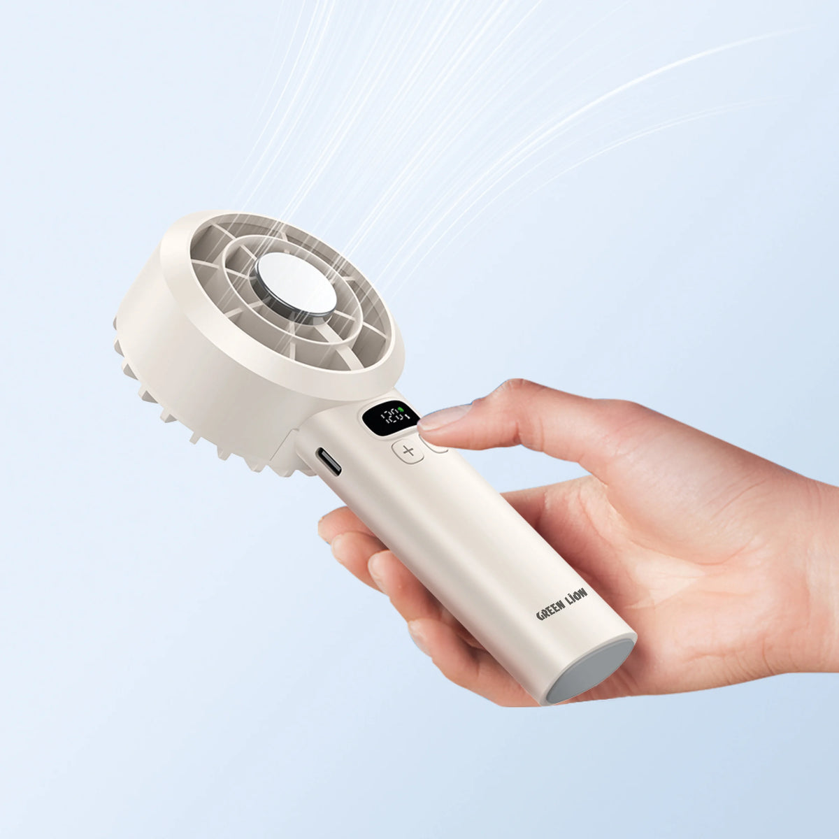 Green Lion WINDIXHandheld Fan - White – image 3