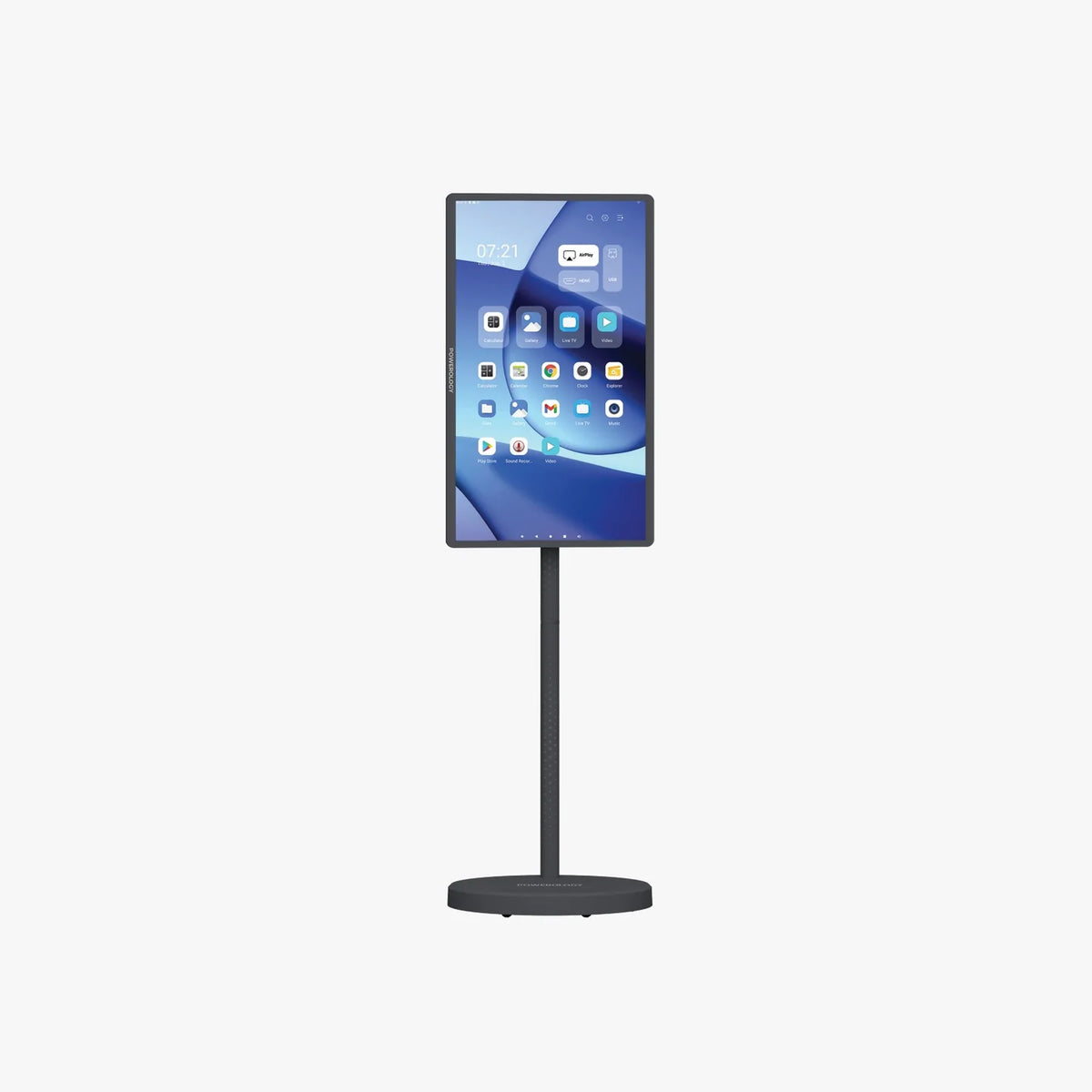 شاشة ذكية 32 بوصة متنقلة مع ستاند بنظام اندرويد 15 من Powerology | Powerology 32-inch Smart Portable Monitor with Stand, Android 15 Support | صورة المنتج 3 / Product image 3