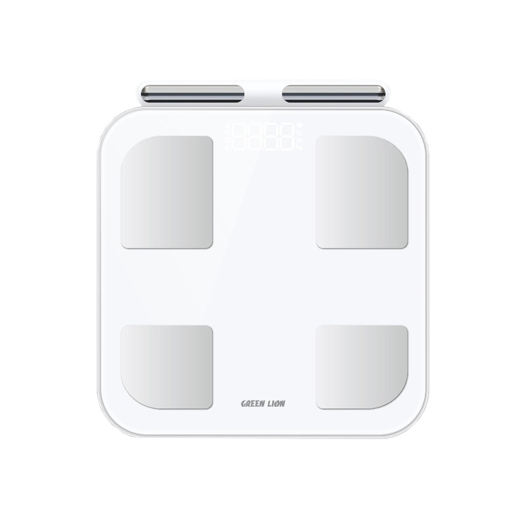 ميزان الجسم الذكي من Green Lion مع 8 أقطاب كهربائية - أبيض | Green Lion Smart Body Scale with 8 Electrodes - White | صورة المنتج 1 / Product image 1