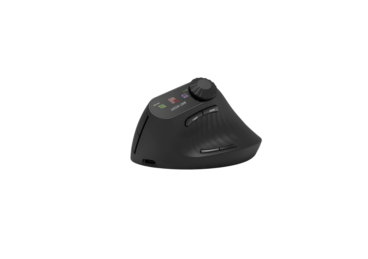 Green Lion Smart OLED Vertical Mouse Black – image 1