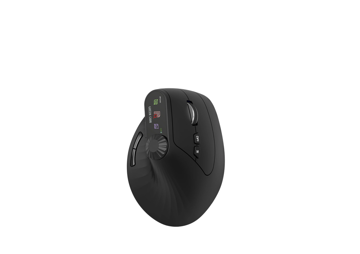 Green Lion Smart OLED Vertical Mouse Black – image 2