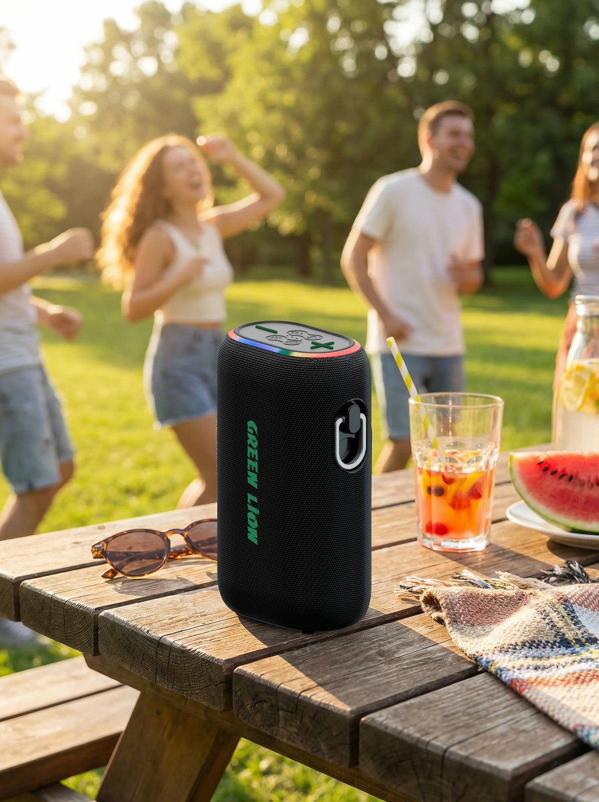 Green Lion Wave 20 Speaker with 10000mAh Power Bank Black – image 1