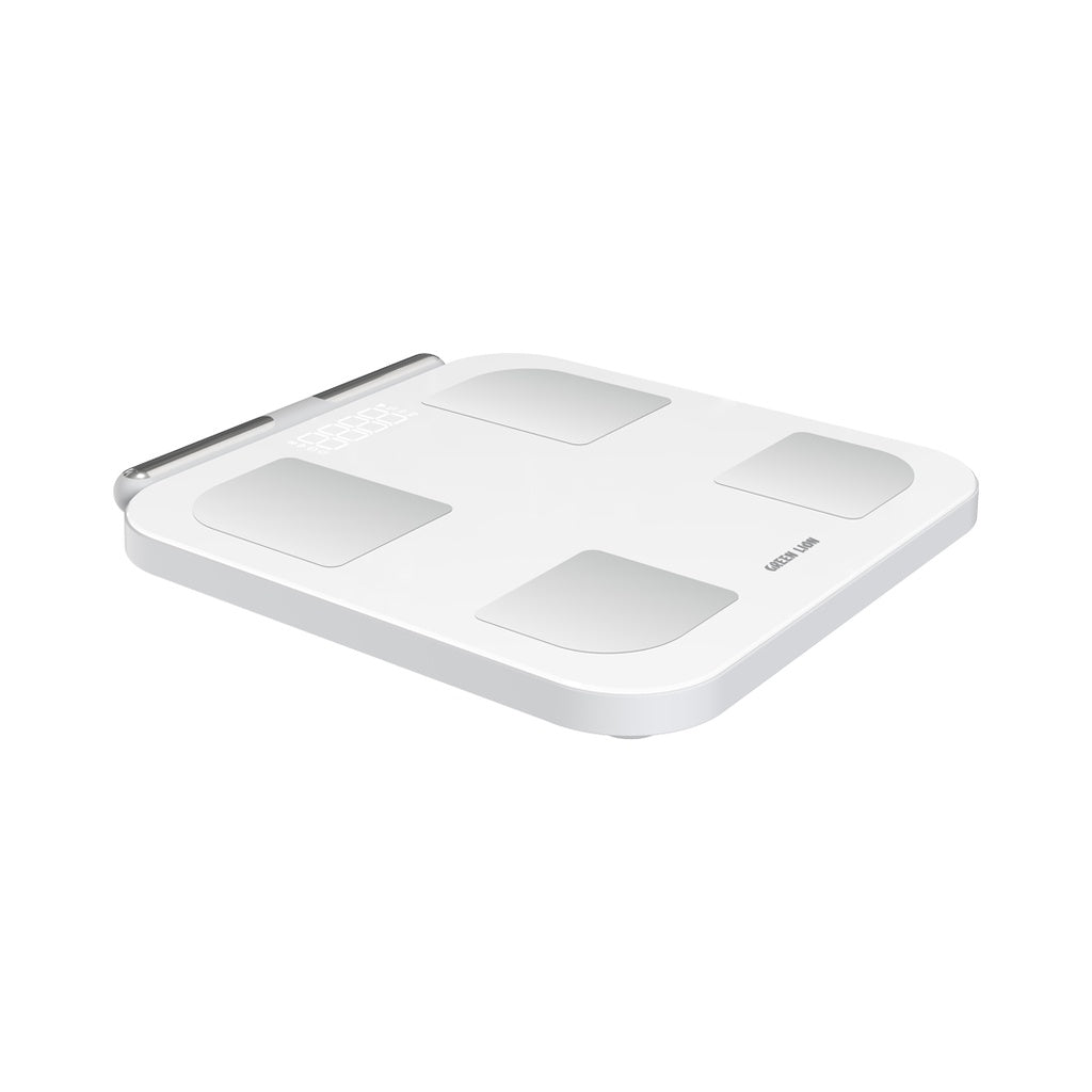 ميزان الجسم الذكي من Green Lion مع 8 أقطاب كهربائية - أبيض | Green Lion Smart Body Scale with 8 Electrodes - White | صورة المنتج 2 / Product image 2