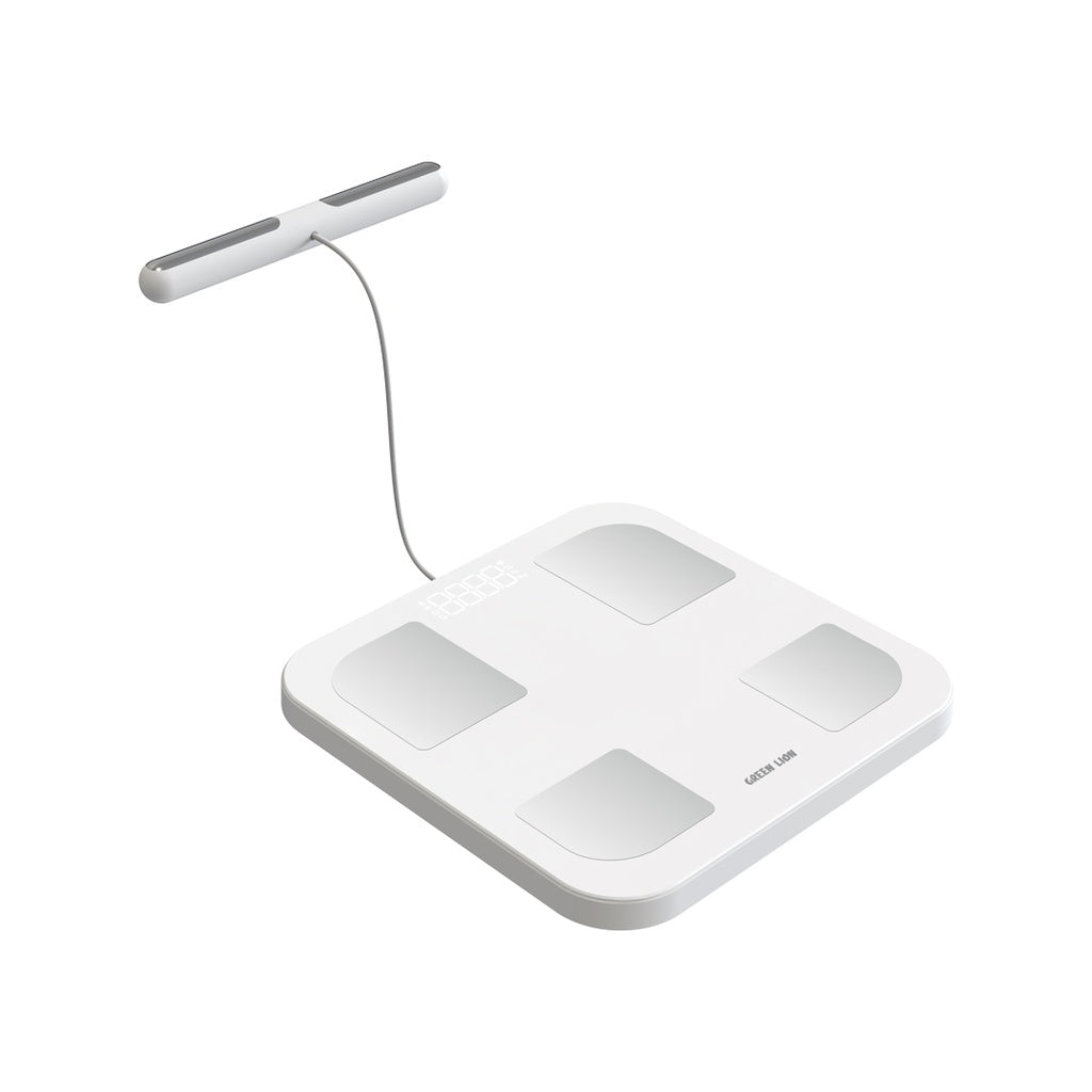 ميزان الجسم الذكي من Green Lion مع 8 أقطاب كهربائية - أبيض | Green Lion Smart Body Scale with 8 Electrodes - White | صورة المنتج 3 / Product image 3