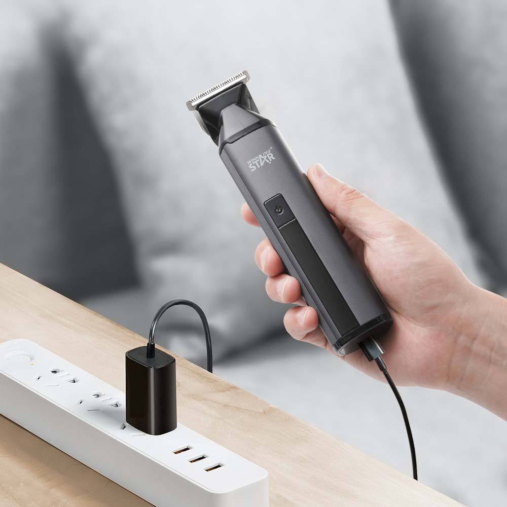 ماكينه حلاقه شعر راس رجالية لاسلكية وينينج ستار 1200 مللي أمبير Winning Star Rechargeable Hair Trimmer