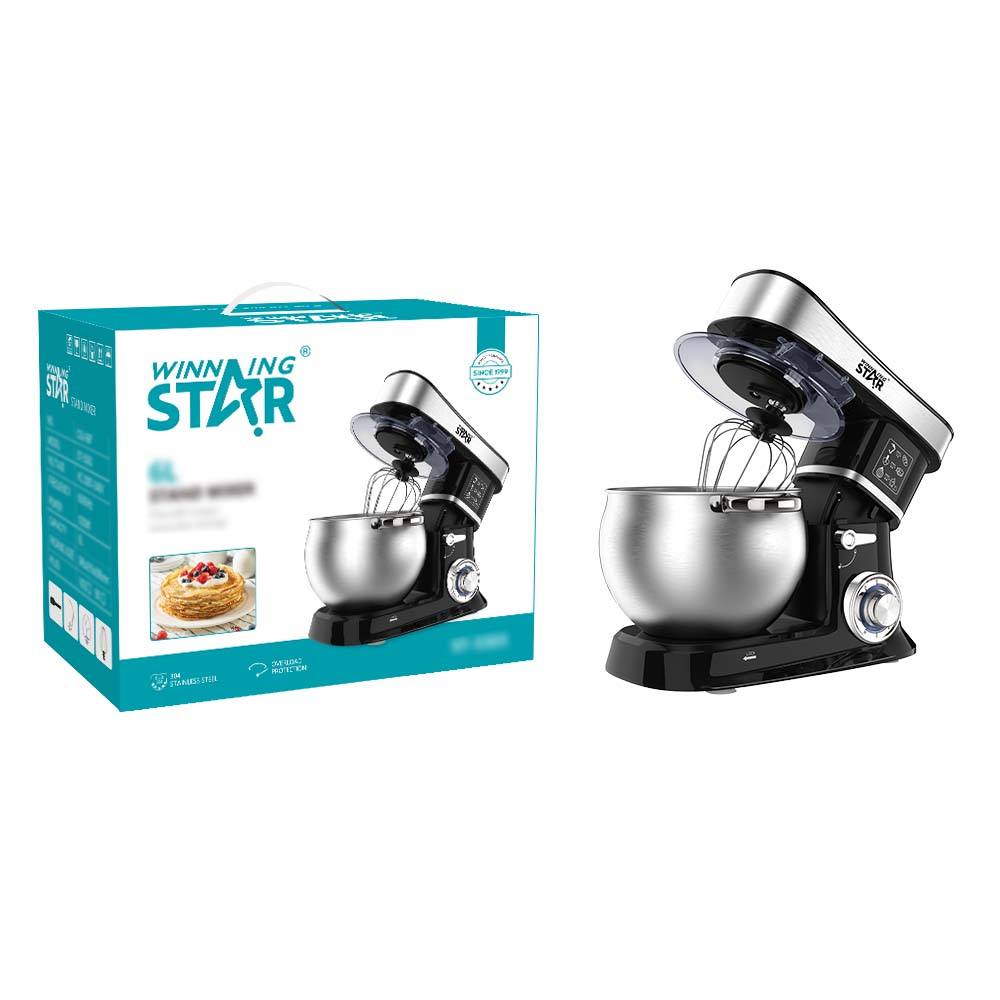 عجانة كهربائية كبيرة وينينج ستار 6 لتر 1200 واط Winning Star Kitchen Stand Mixer for Baking