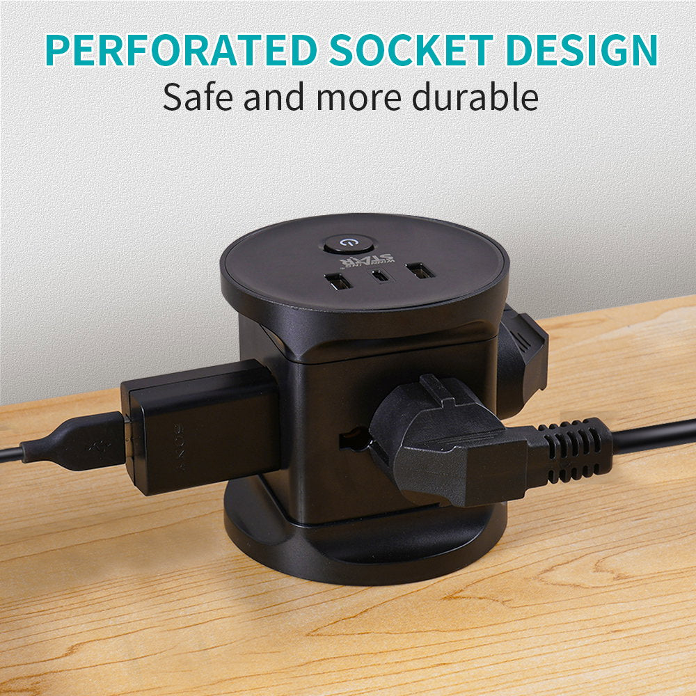توصيلة كهرباء 3 متر وينينج ستار 2500 واط Winning Star Universal Outlets Socket