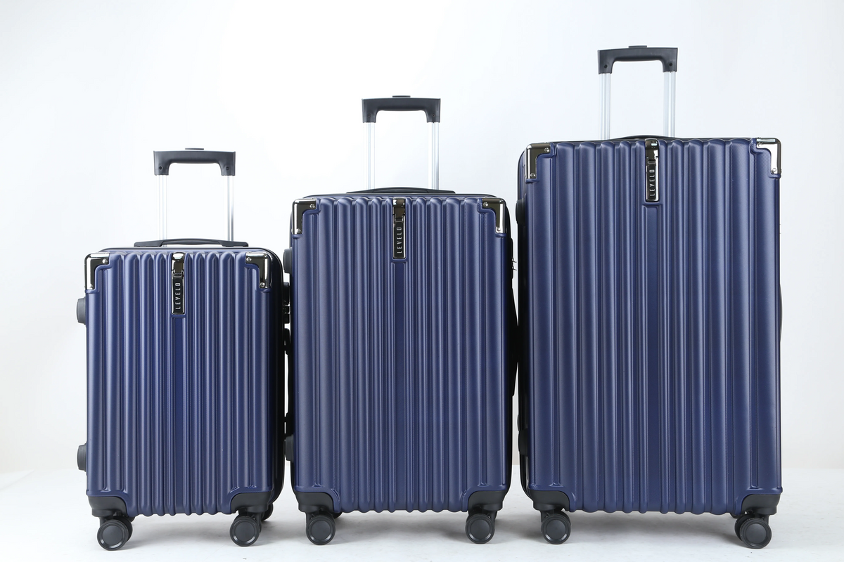 طقم حقائب سفر Levelo RoamTrio ABS – 3 قطع مع ميزان مدمج وقفل رقمي وعجلات مزدوجة | Levelo RoamTrio ABS 3-Piece Luggage Set with Scale, Combo Lock & Double Wheels | صورة المنتج 9 / Product image 9