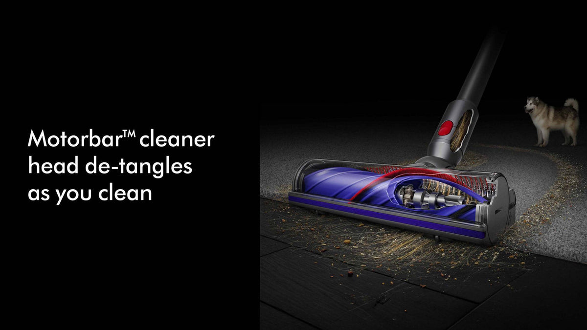 مكنسة كهربائية لاسلكية Dyson V8 Absolute بقوة شفط تصل إلى 110000 دورة في الدقيقة ومدة تشغيل 40 دقيقة وسعة سلة 0.54 لتر | Dyson V8 Absolute Cordless Vacuum Cleaner with 110,000 RPM Suction Power, 40-Minute Run Time, and 0.54L Bin Capacity | 