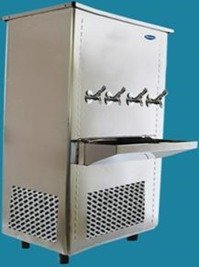 مبرد ماء UC100 ستانلس ستيل 100 جالون مع فلتر و4 صنابير | UC100 Stainless Steel Water Cooler 100 Gallons with Filter & 4 Taps