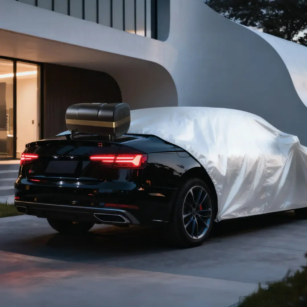 غطاء سيارة جرين ليون القابل للسحب مع جهاز تحكم عن بعد ومشابك شفط قوية | Green Lion Automatic Car Cover with Remote Control and Strong Suction Cups | صورة المنتج 3 / Product image 3