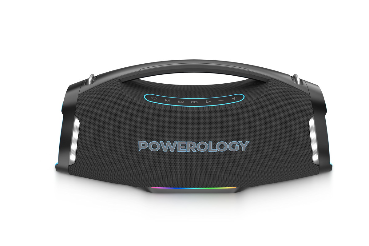 Powerology Rock 350w Rgb Lighting Speaker Black – image 4