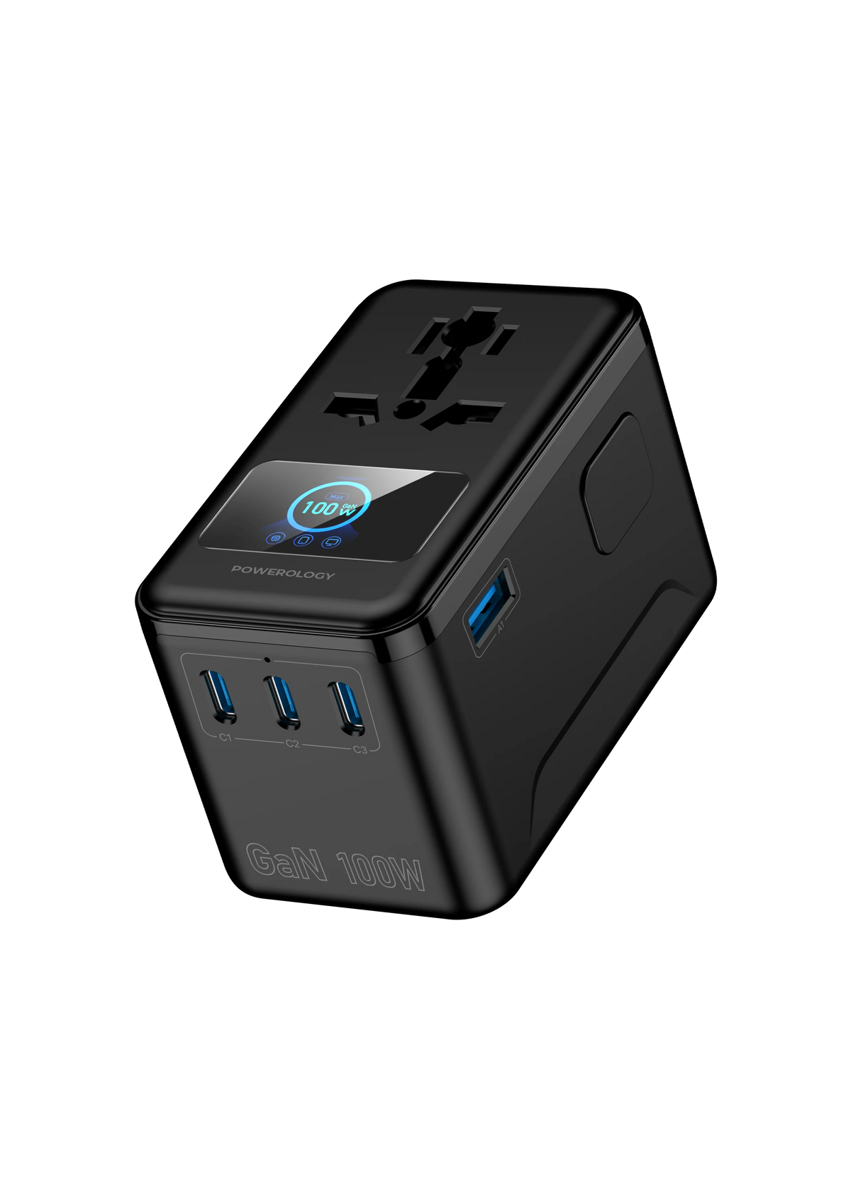 Powerology Voltvoya Gan Travel Adapter Black – image 10