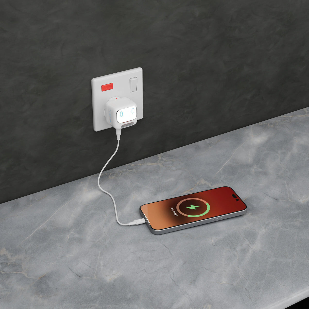 Powerology Lumix Gan Ai Power Charger White – image 7