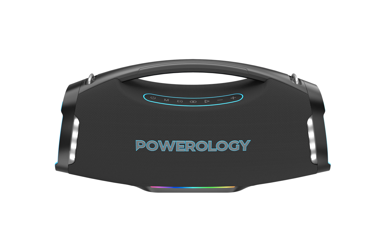 Powerology Rock 350w Rgb Lighting Speaker Black – image 3