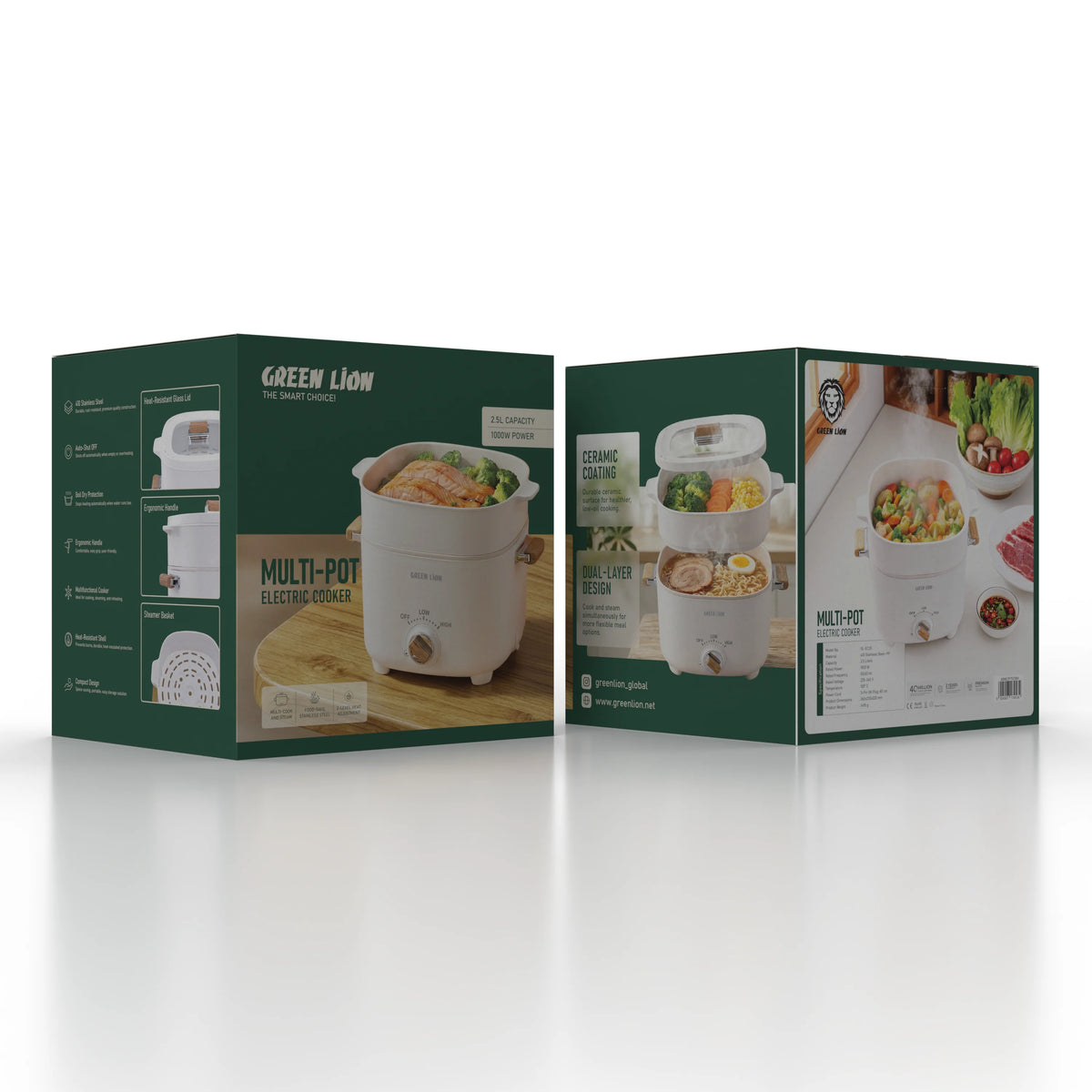Green Lion Multi-Pot Electric Cooker - White – image 2
